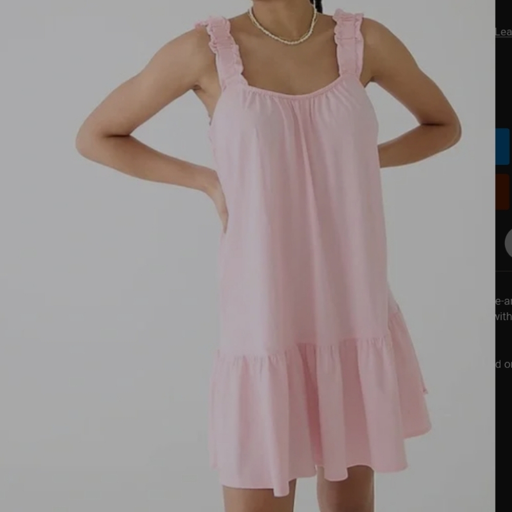 Pink Jersey Knit Mini Dress